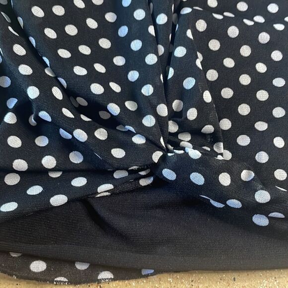 Venezia black white polka dot mesh tank top - Picture 4 of 12